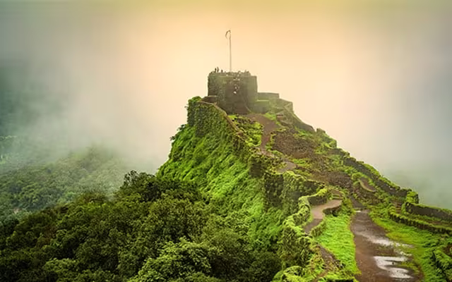 Mahabaleshwar hill and valley scenery